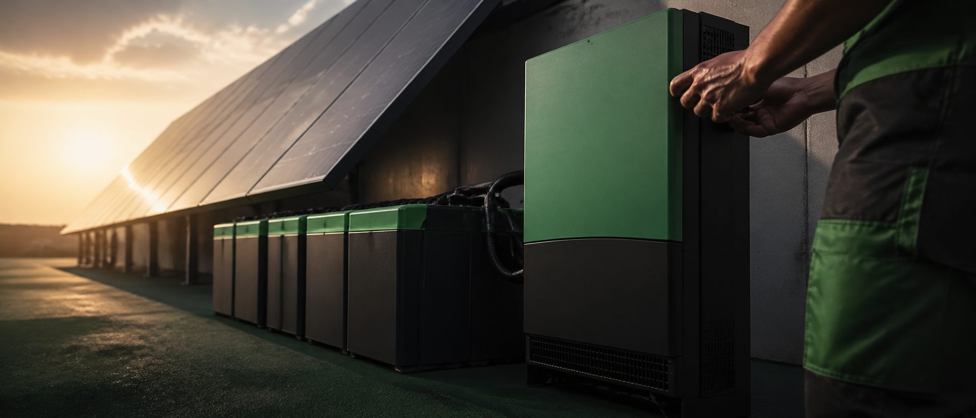 off-grid power equipment in professional outdoor setting, OffGridVault brand imagery near Albuquerque, NM